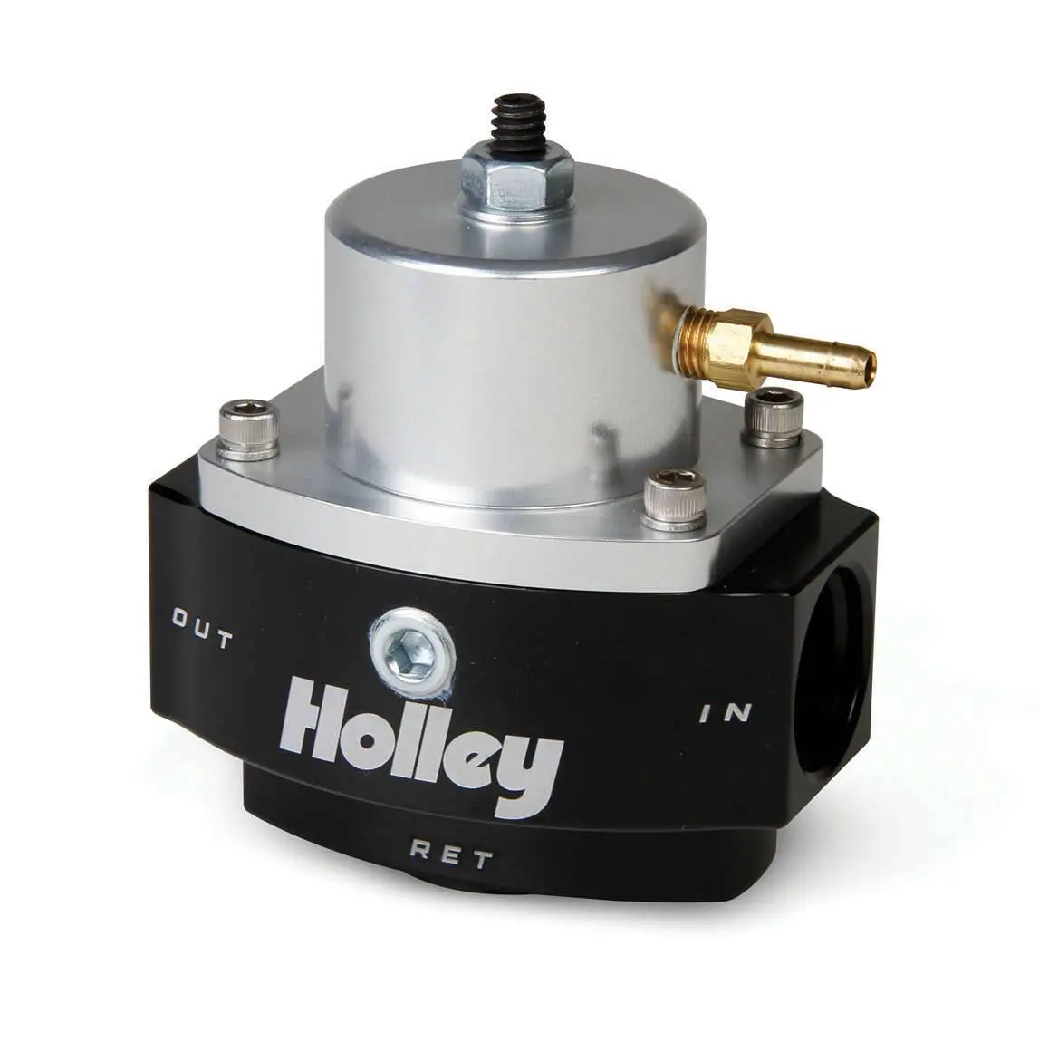 Holley 15-65Psi 4500 Billet Fuel Press. Regulator W/Efi Bypass 1