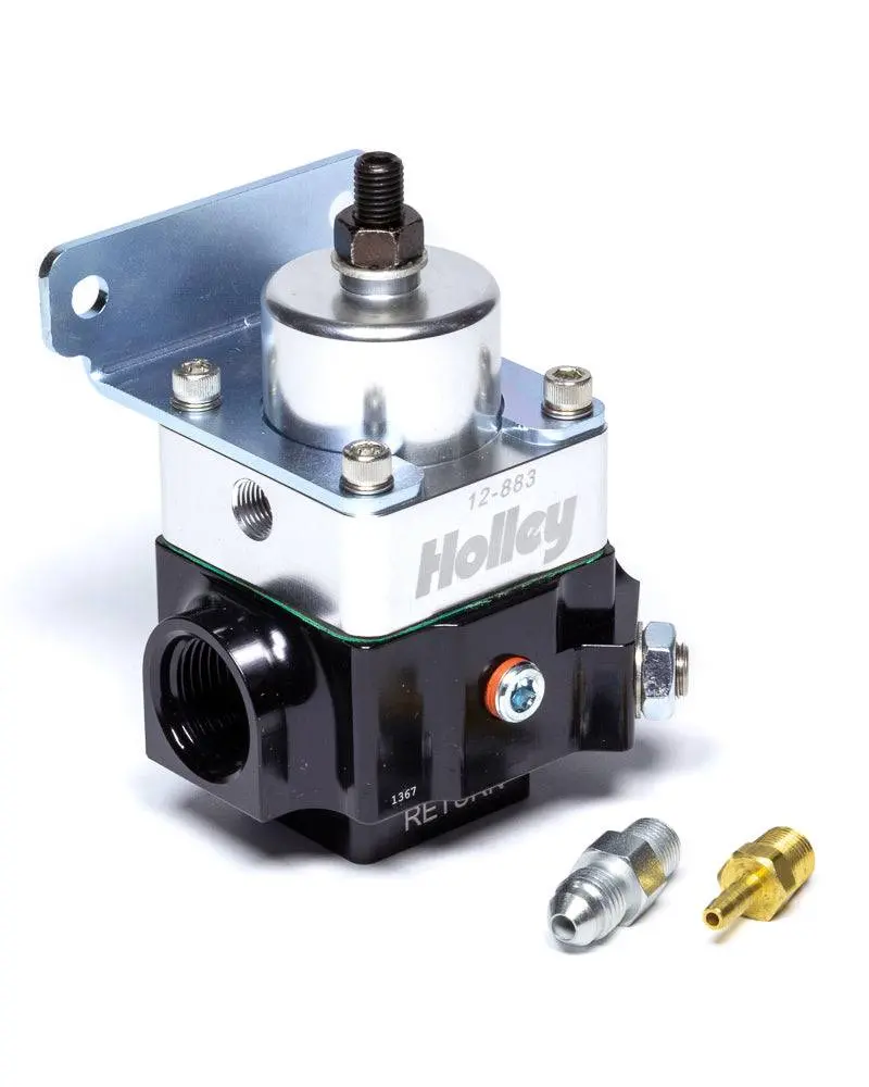 Holley 4-9Psi Fuel Pressure Regulator Double Adjustable 2-Port 1