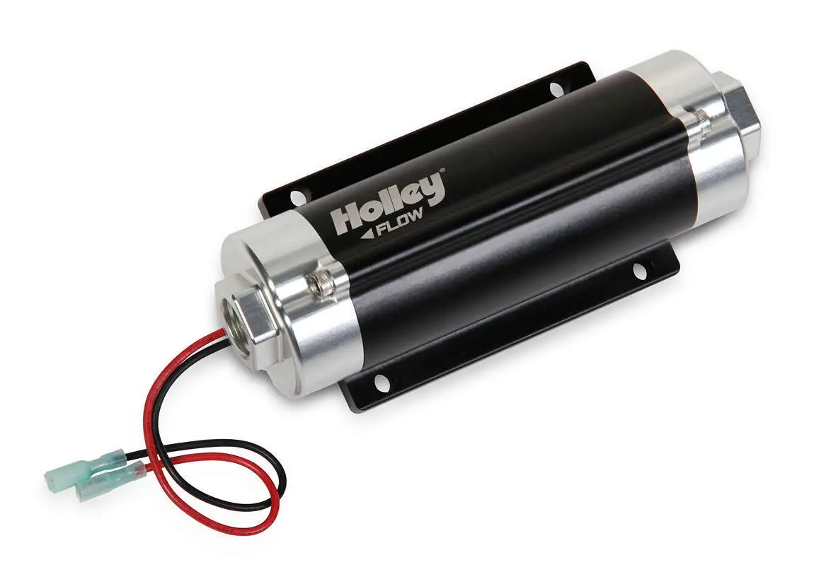 Holley 100Gph In-Line Fuel Pump 1050Hp Rating Gas, Diesel And E85 Compatible 1