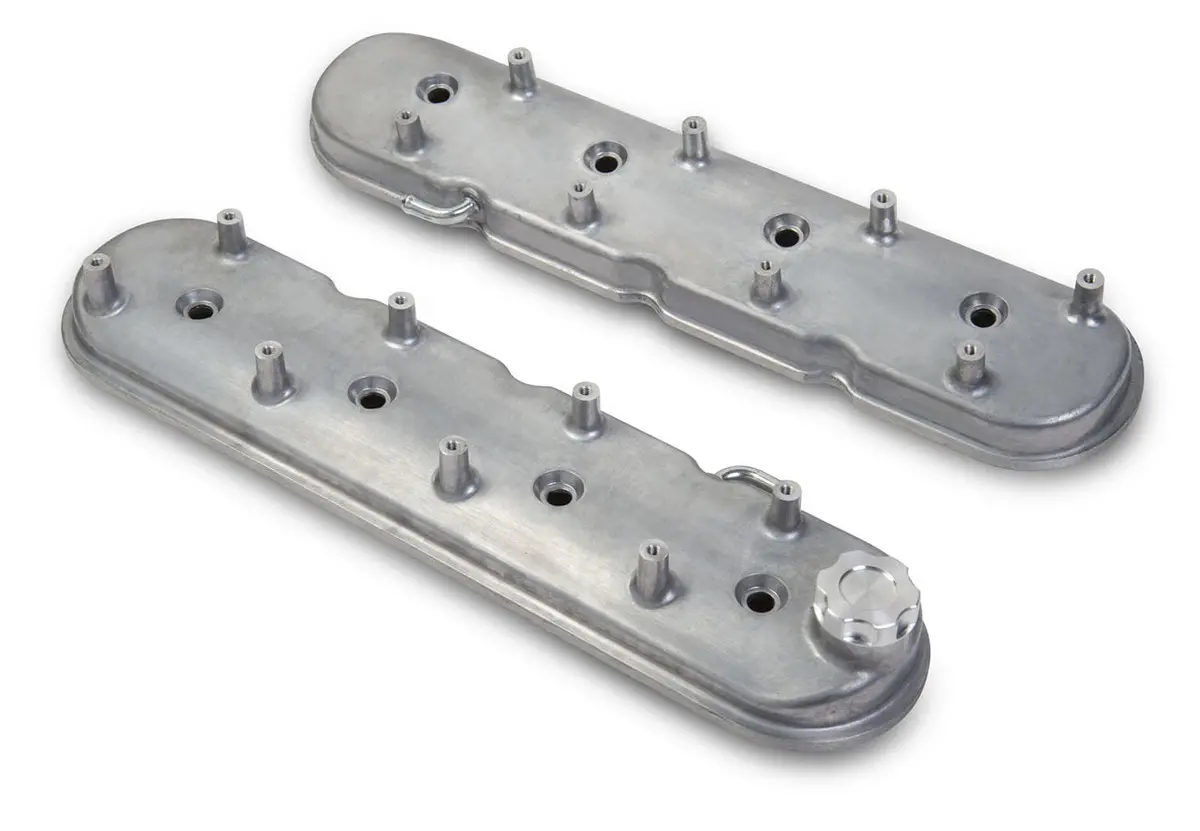 Holley Gm Ls1 Valve Cover Set - Polished 1