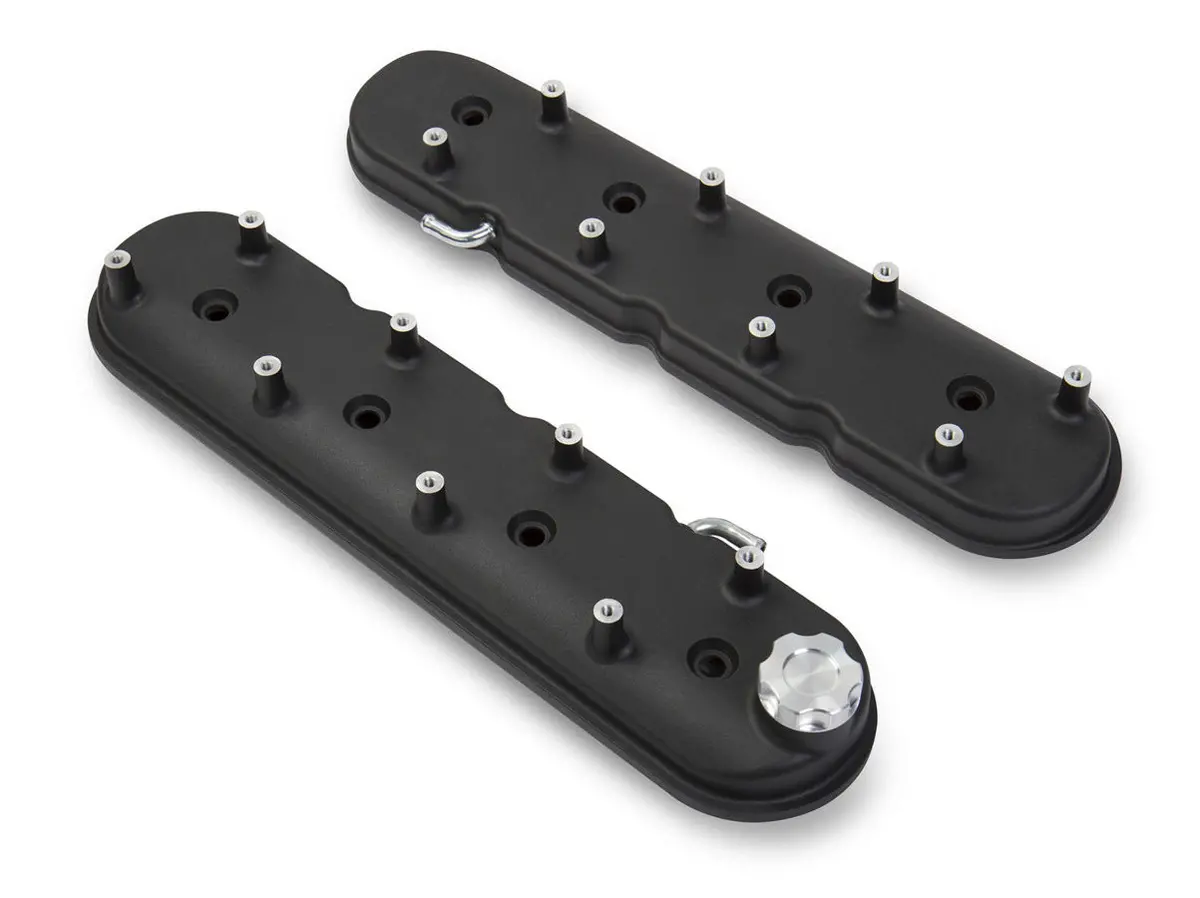 Holley Gm Ls1 Valve Cover Set - Polished 1