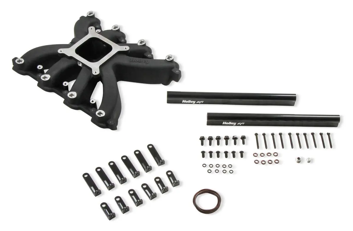 Holley Efi Ls7 Single Plane Intake Manifold Black Finish 1