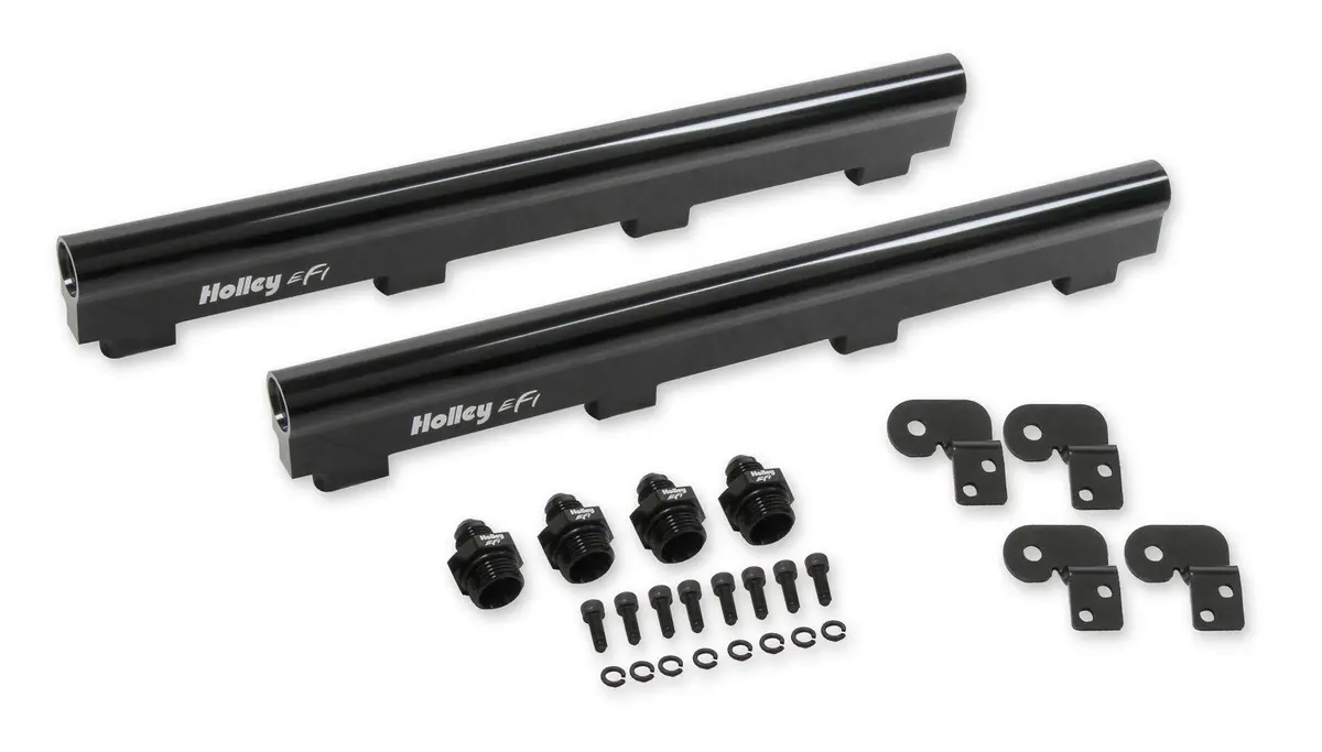 Holley Ls7 Fuel Rail Kit Hi-Flow Fuel Rails For Factory Ls7 Intake And Injectors 1