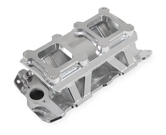 Holley Sniper Sbc Fabricated Tunnel Ram Intake Manifold 2 X 4150 1