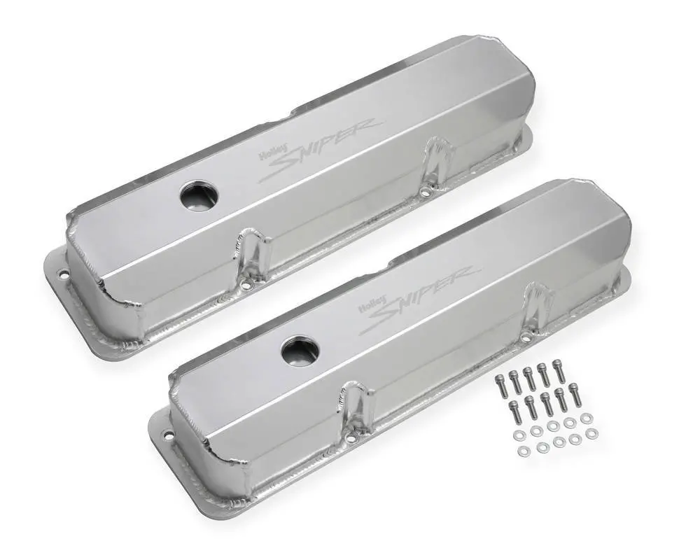 Holley Sniper Fabricated Valve Covers  Bbc Tall 1