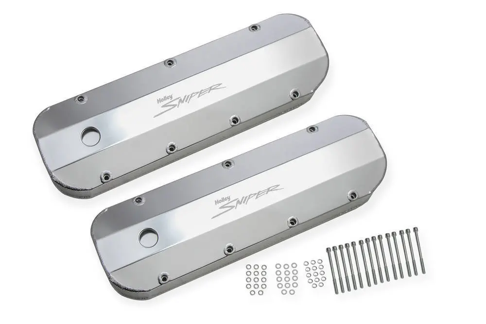 Holley Sniper Fabricated Valve Covers  Bbc Tall 1