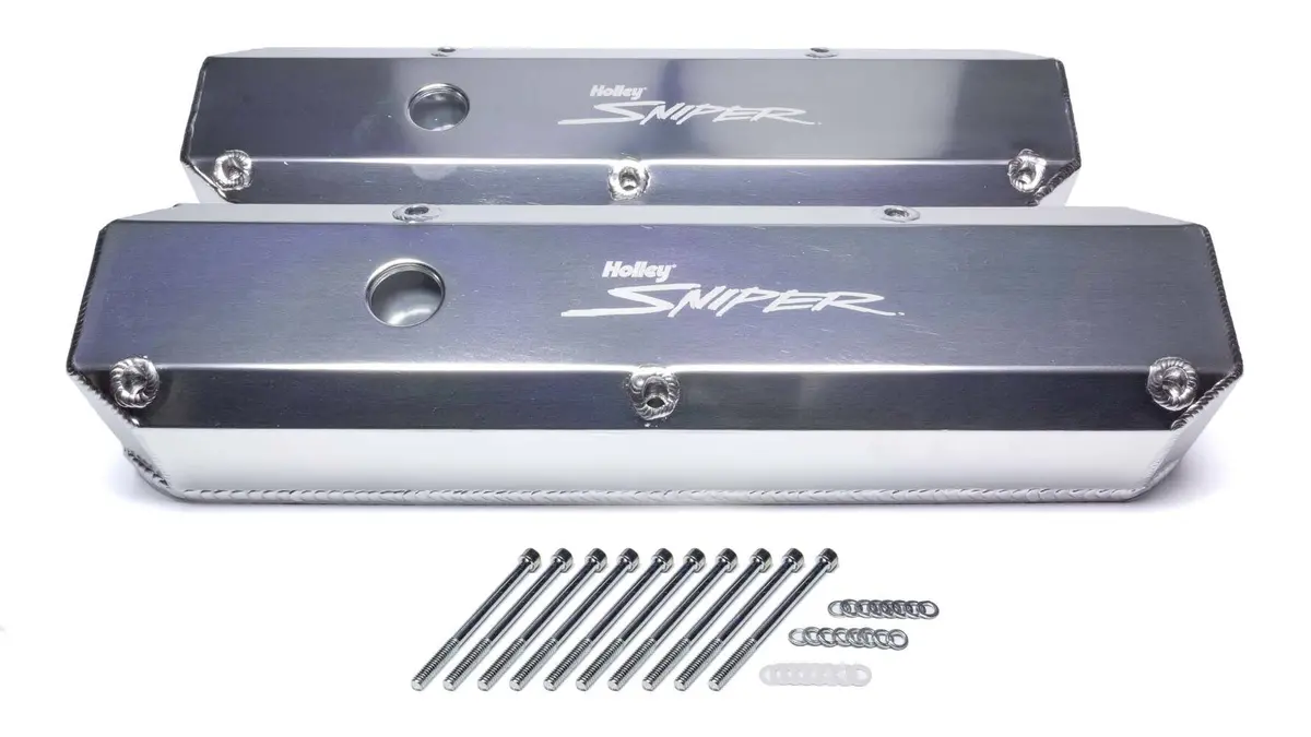 Holley Sniper Fabricated Valve Covers  Sbc Tall 87-97 1