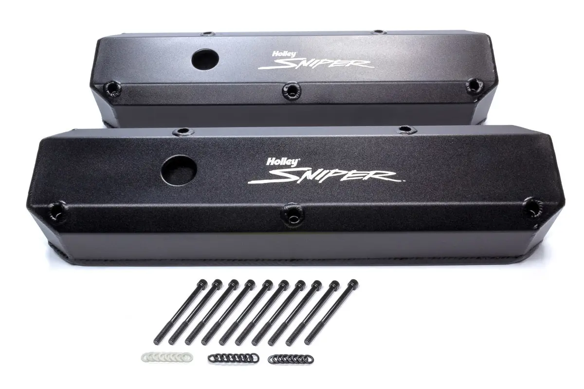 Holley Sniper Fabricated Valve Covers  Sbm Tall 64-91 1