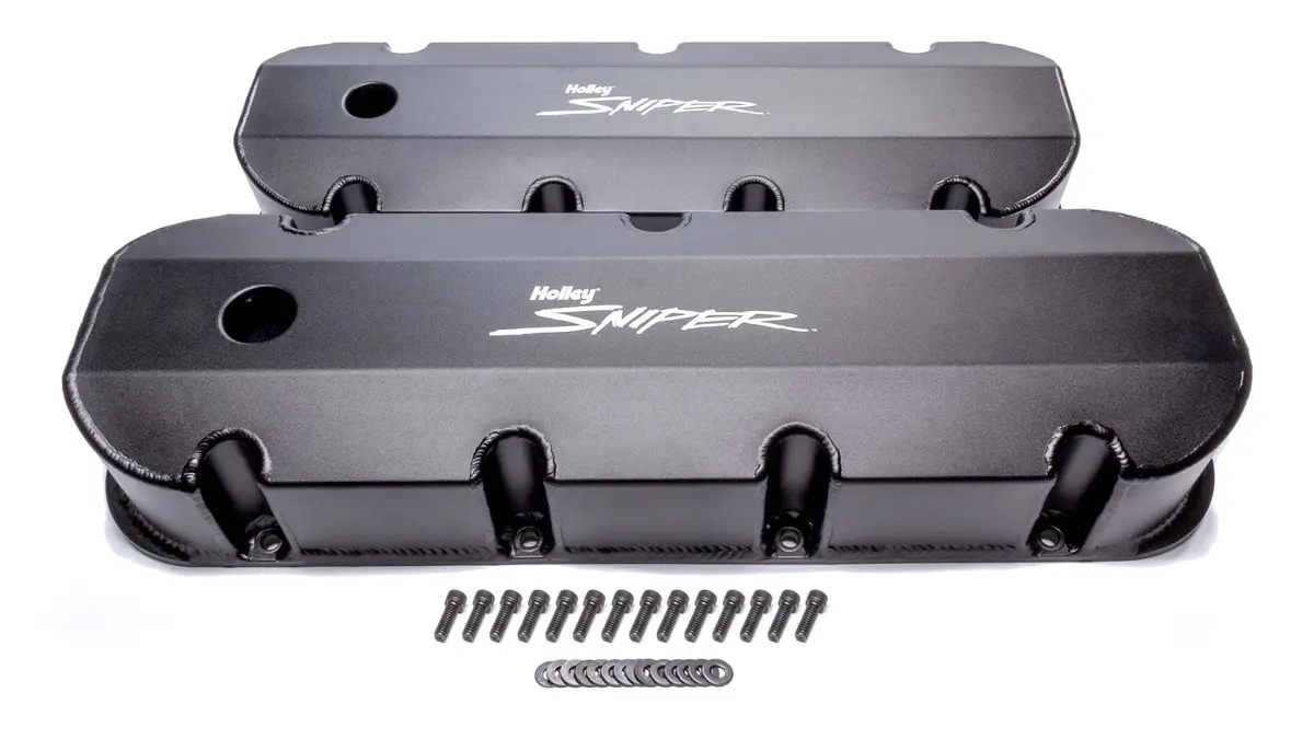 Holley Sniper Fabricated Valve Covers  Bbc Tall 1