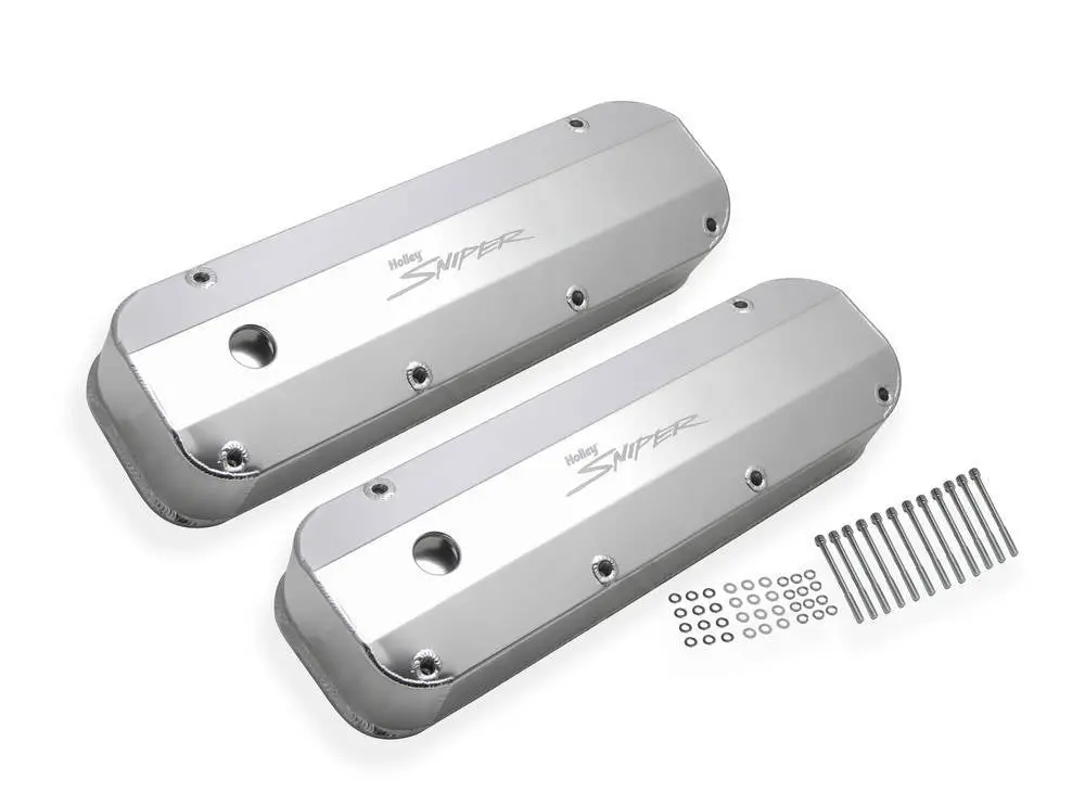 Holley Sniper Fabricated Valve Covers  Bbc Tall 1