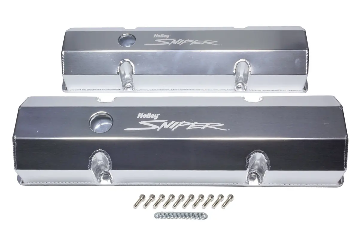Holley Sniper Fabricated Valve Covers  Bbc Tall 1