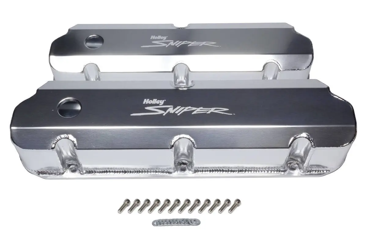 Holley Sniper Fabricated Valve Covers  Sbc Tall 87-97 1