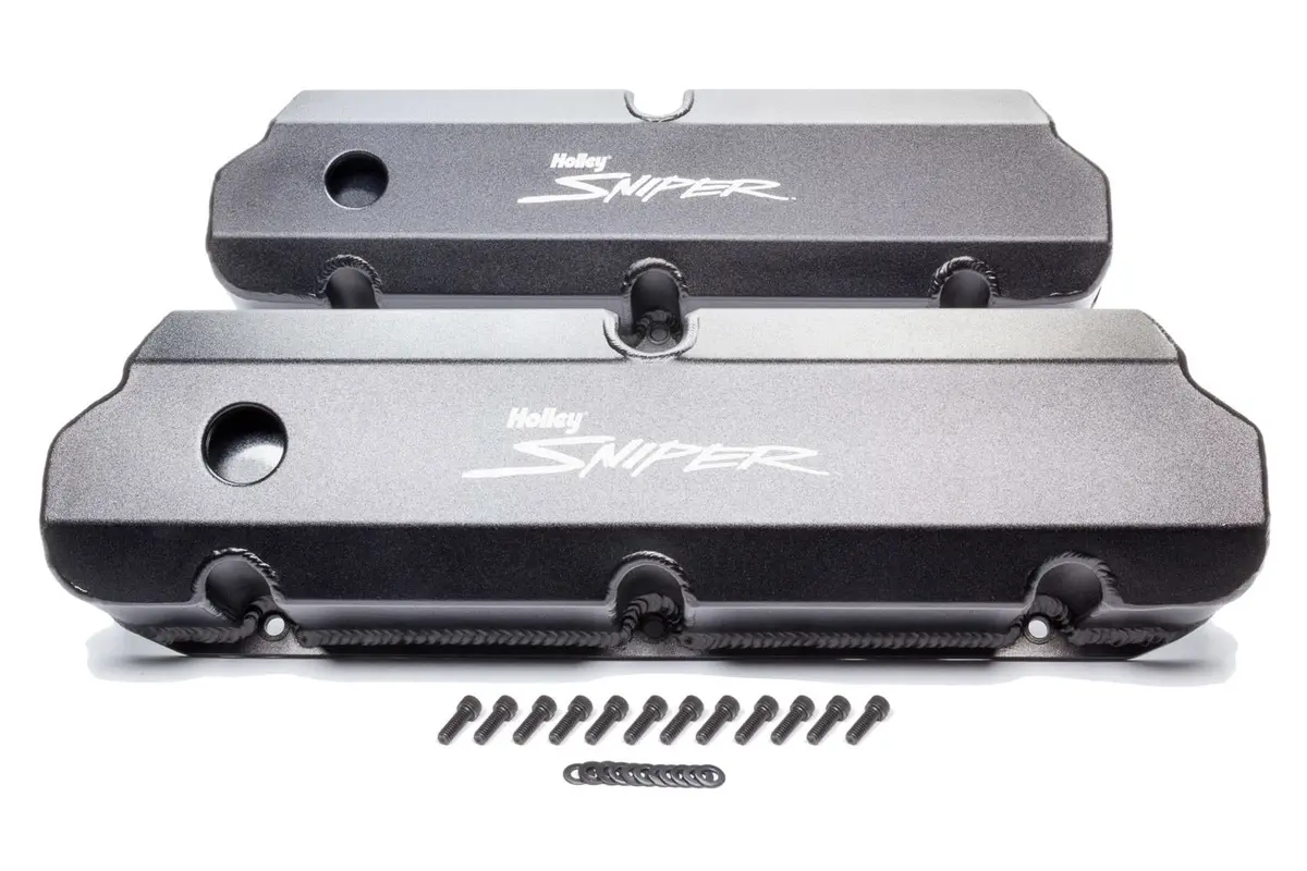 Holley Sniper Fabricated Valve Covers  Sbc Tall 87-97 1