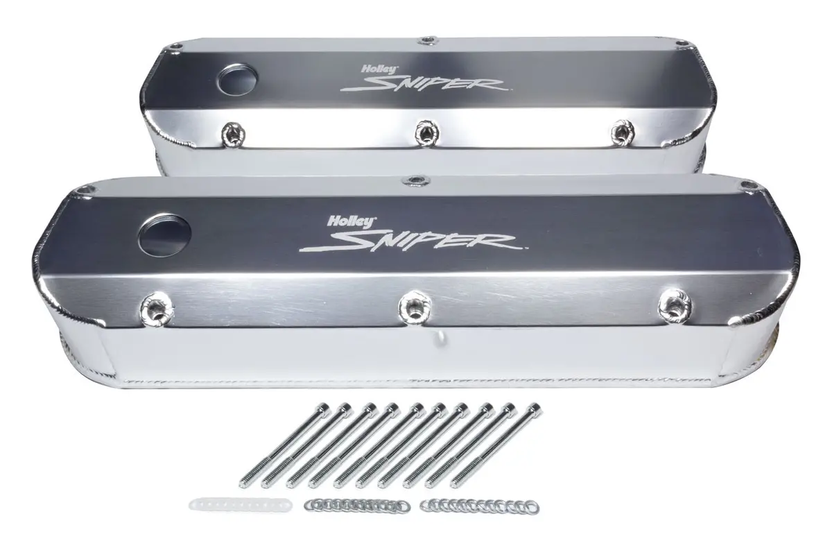 Holley Sniper Fabricated Valve Covers  Sbc Tall 87-97 1