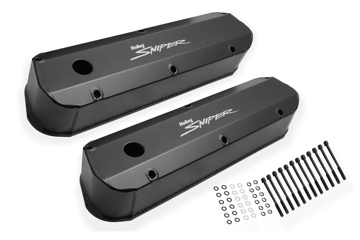Holley Sniper Fabricated Valve Covers  Sbc Tall 87-97 1