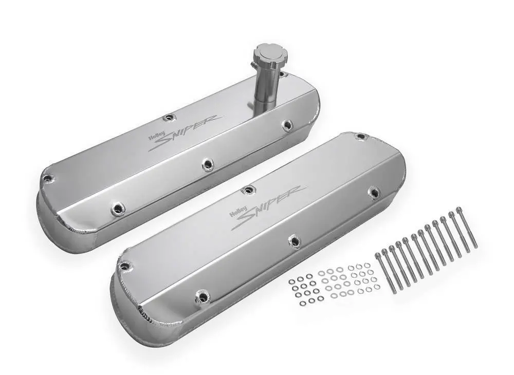 Holley Sniper Fabricated Valve Covers  Sbc Tall 87-97 1