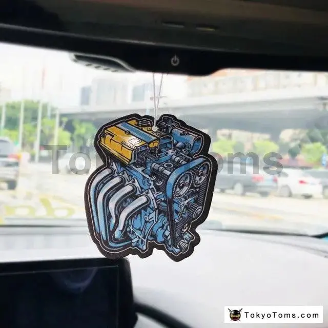 Honda V Tec Engine Air Freshener - Blk Ice  (3 Blk Ice) 1