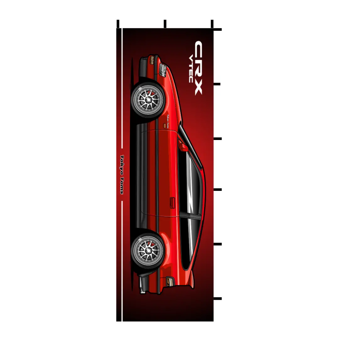 Nobori Honda Crx Flag 1