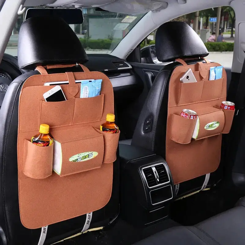 Thicker Models Auto Car Back Seat Boot Organizer With 7 Pockets Multi-Pocket Travel Storage Bag Hanger 1