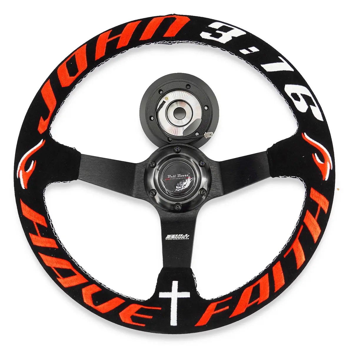 Have Faith 350Mm Suede Steering Wheel Hub Adapter For Dodge Gm Buick Chevy Vehicles 1