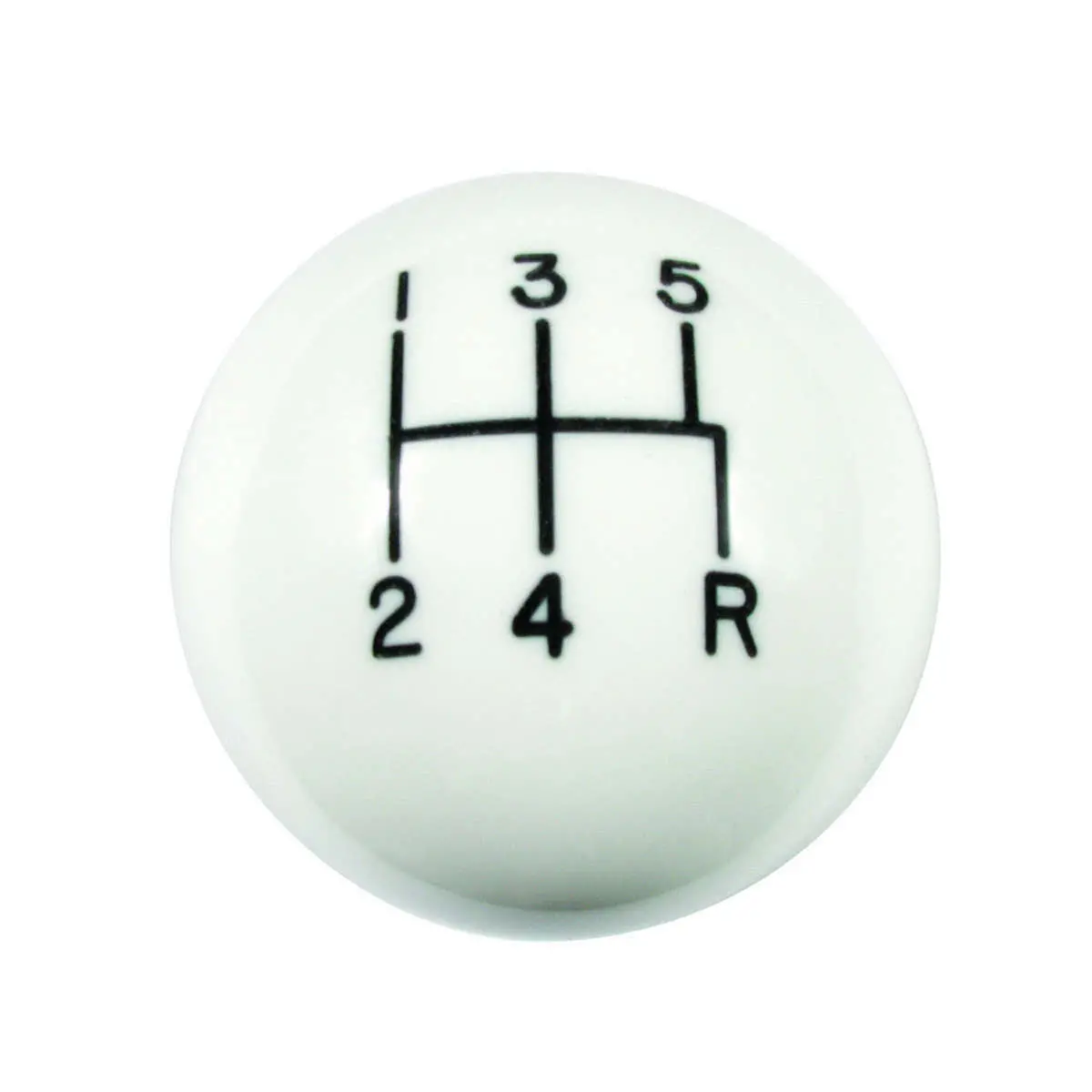 Mustang 5-Speed White Classic Shift Knob 1