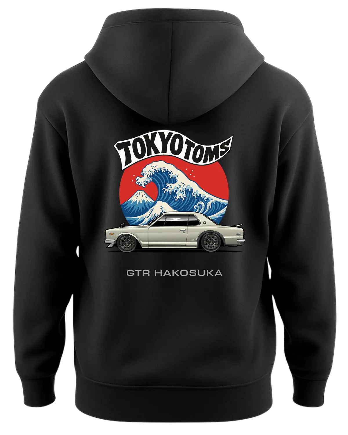 Tokyo Toms Nissan Gtr Hakosuka Wave Hoodie 1
