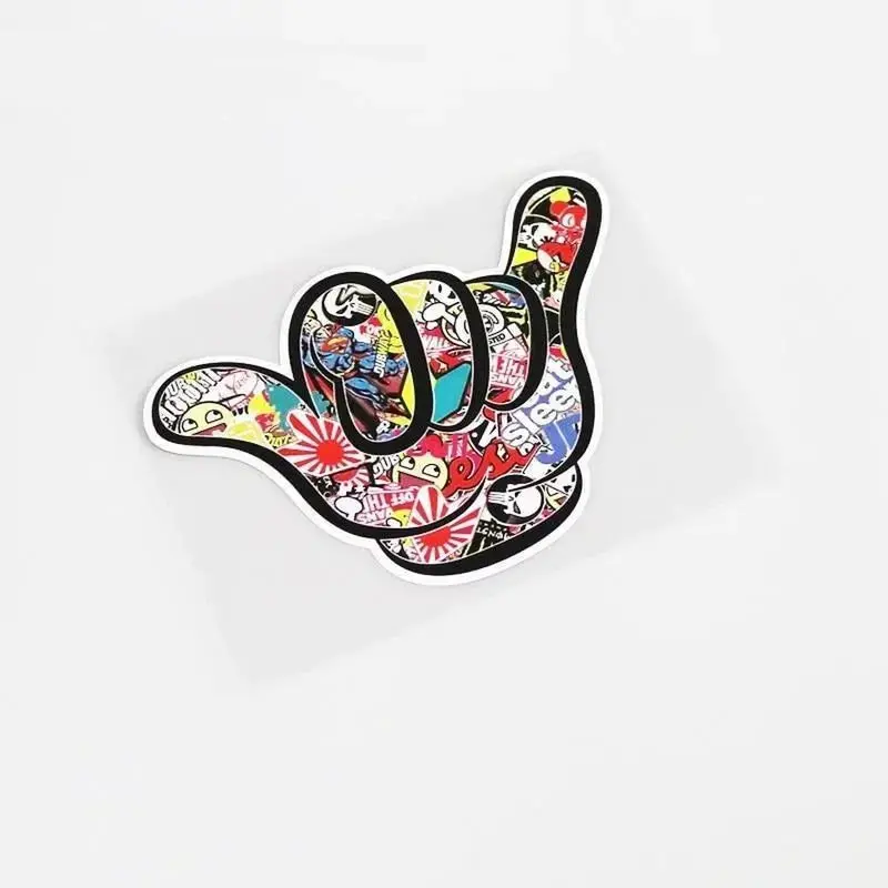 Hang Loose Shaka Sign Stickers Bomb Decal Sticker 1