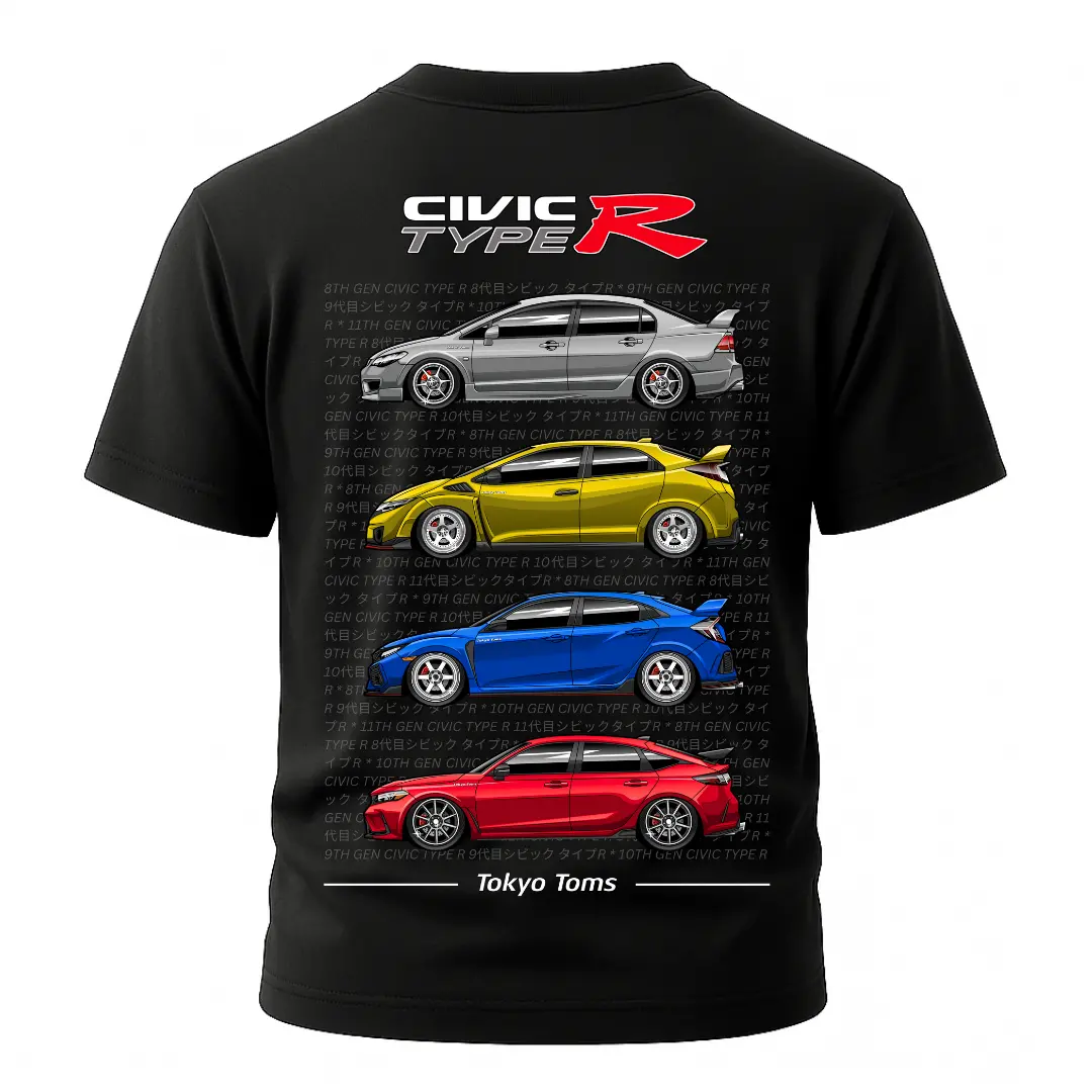 Civic Type R 8Th 9Th 10Th 11Th Generations T-Shirt 1