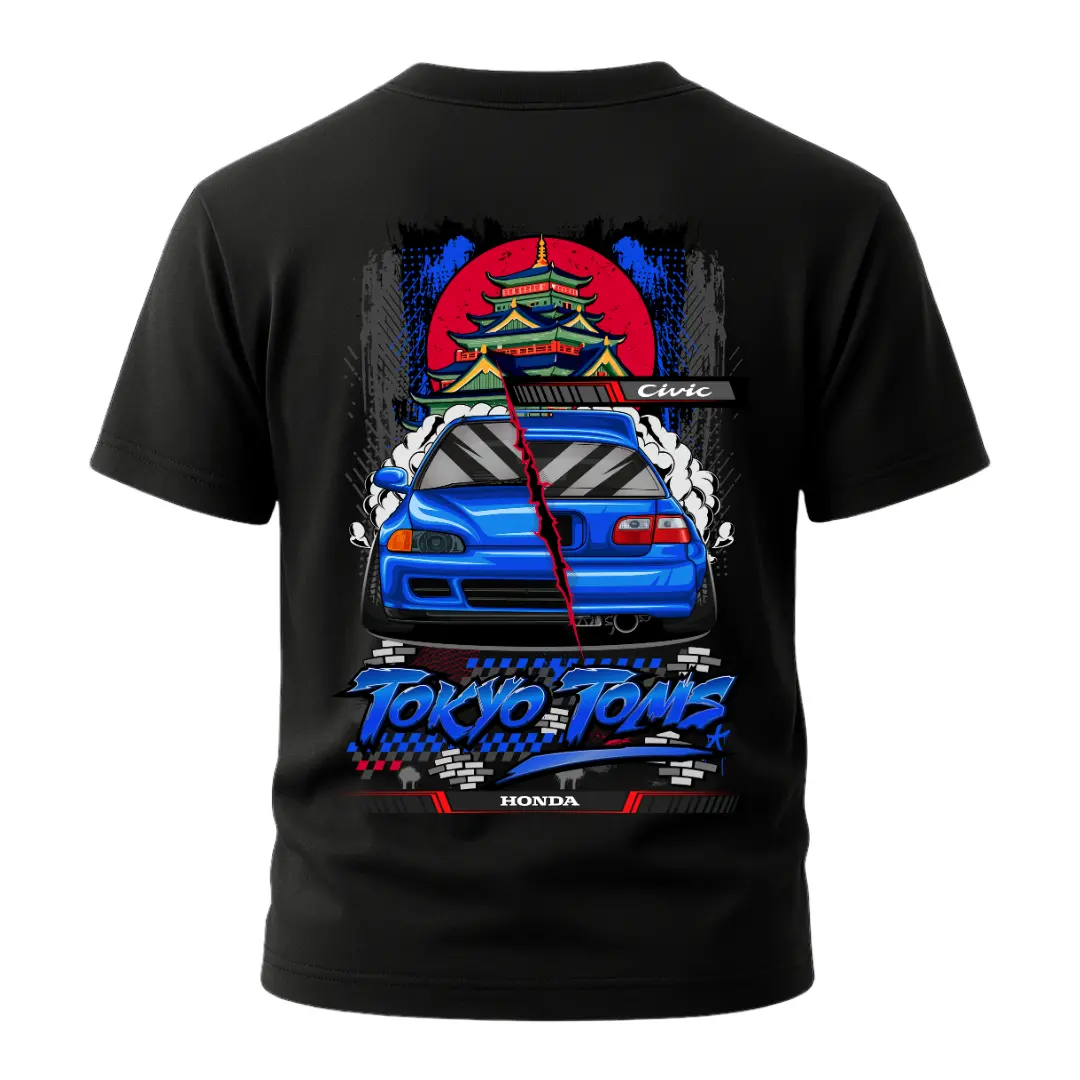 Honda Civic Eg Dual View Series T-Shirt 1