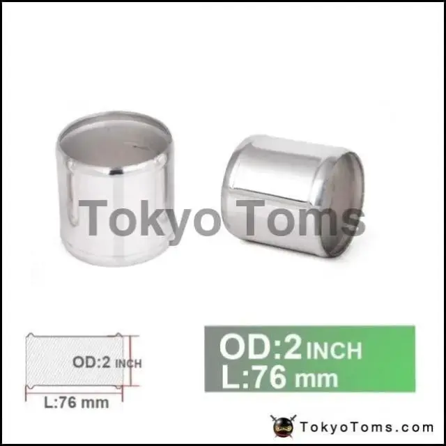 2" Od X 3" Long Aluminum Racing Intake/Turbo Intercooler Piping/Hose Joiner Pipe Car-Styling For Vw Golf 4 1
