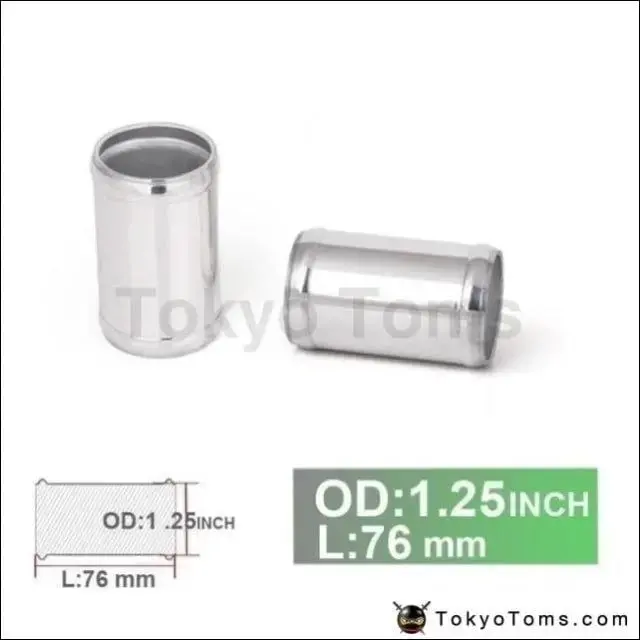 1.25" Od X 3" Long Aluminum Racing Intake/Turbo Intercooler Pipe/Hose Joiner Pipe For Audi Tt S3 A3 03-06 Seat Leon 1
