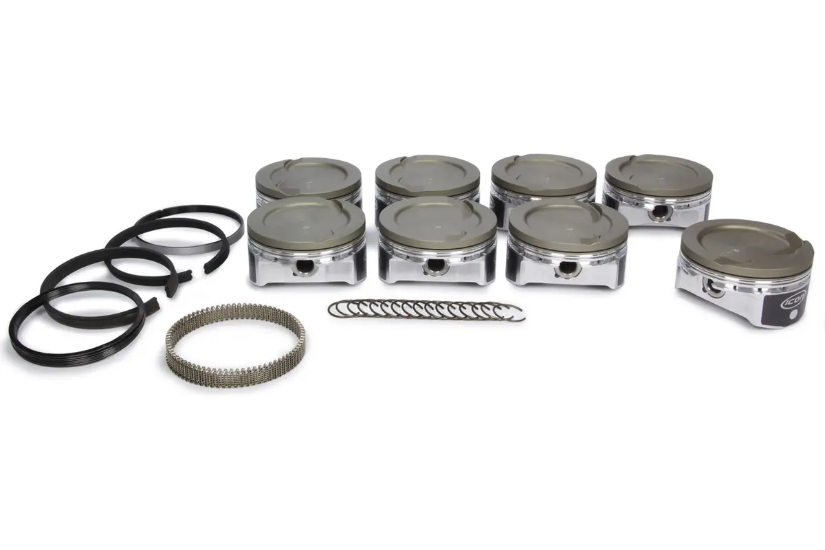 Icon Pistons Ls 6.0/6.2L Dish Forged Piston/Ring Set 4.030 1