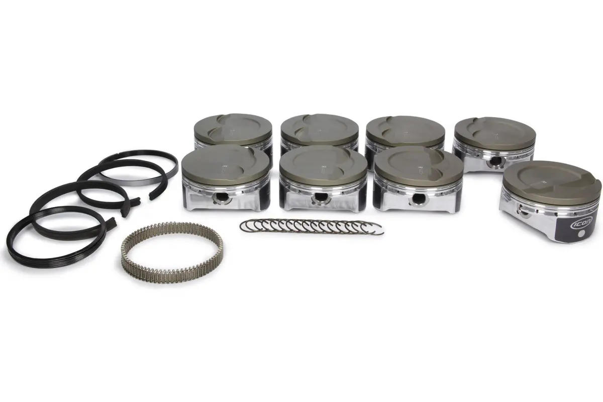 Icon Pistons Ls 6.0/6.2L Dish Forged Piston/Ring Set 4.030 1