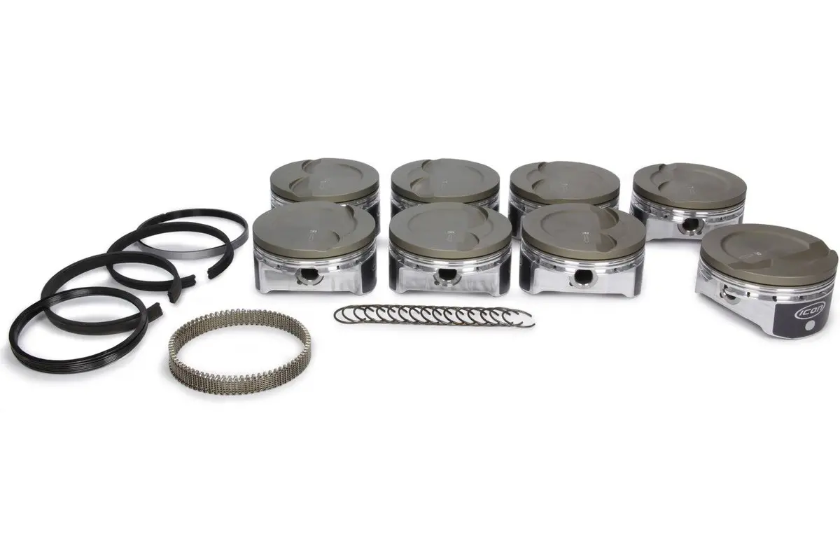 Icon Pistons Ls 6.0/6.2L Dish Forged Piston/Ring Set 4.030 1