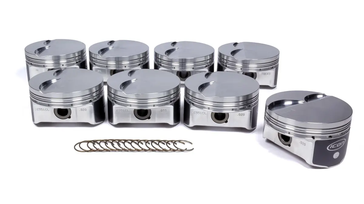 Icon Pistons Ls 6.0/6.2L Dish Forged Piston/Ring Set 4.030 1
