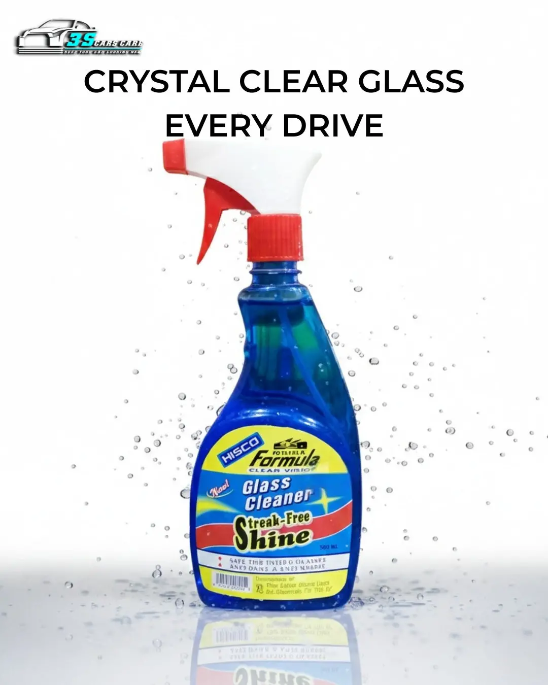 Formula Clear Vision Glass Cleaner – Streak-Free Shine – 500Ml | Hisco 1