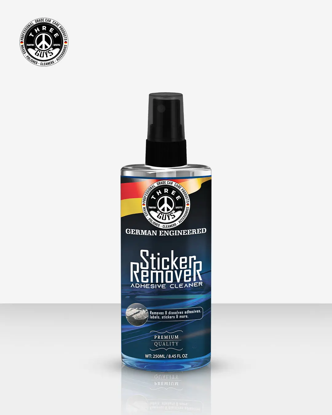 Sticker Remover | Premium Adhesive Cleaner | Three Guys | German Engineered (250Ml) 1