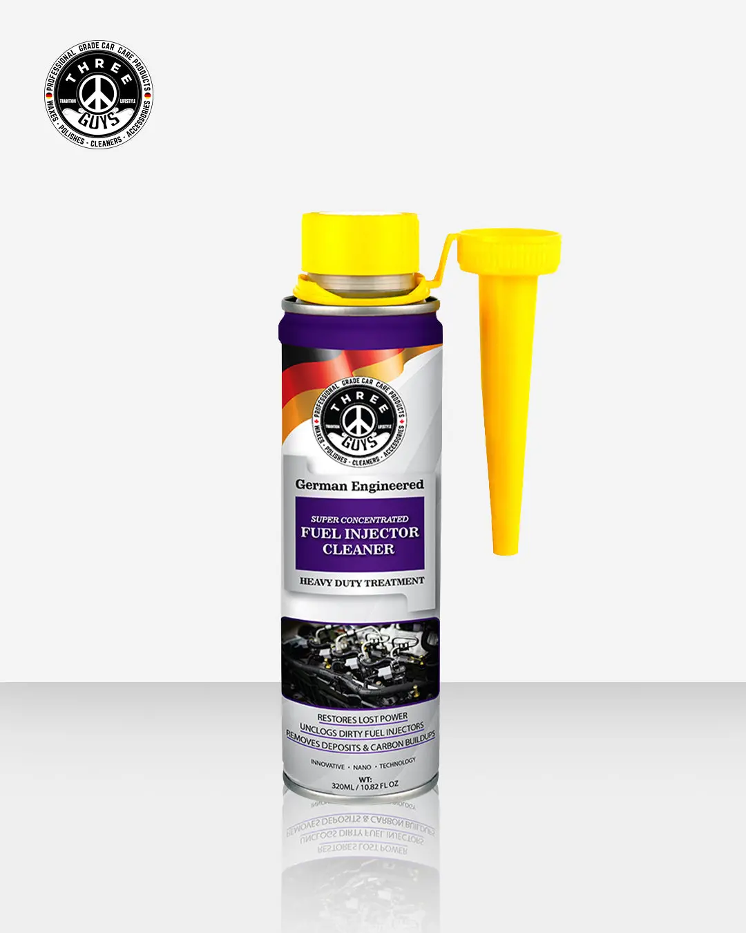 Fuel Injector Cleaner – 320Ml | Advanced Fuel System Cleaning & Performance Booster – Three Guys - German Engineered 1