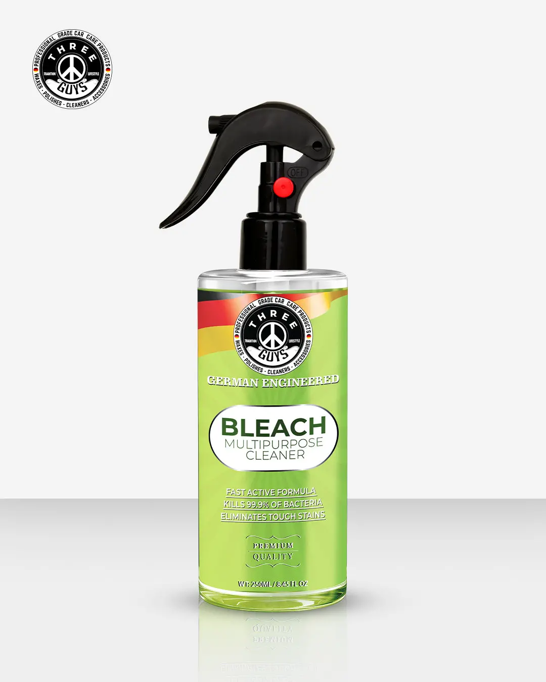 Multipurpose Cleaner With Bleach – Disinfects & Removes Tough Stains
 | Three Guys - German Engineered 1