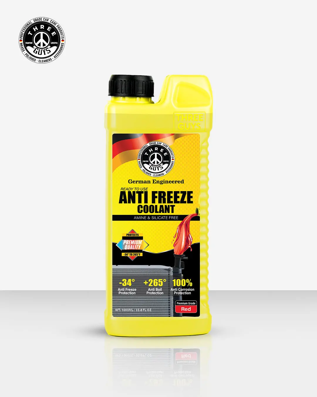 Antifreeze Coolant Red – Premium Grade | Oat Formula | Three Guys - German Engineered 1