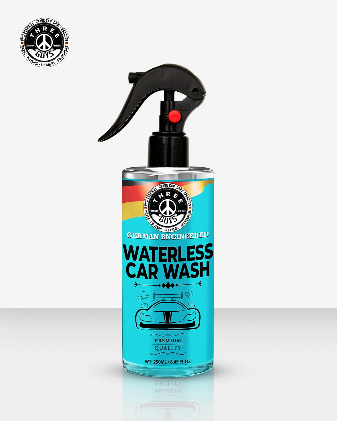 Waterless Car Wash – Shine, Clean & Protect - No Rinse – Eco-Friendly Car Cleaner & Polish | Three Guys - German Engineered 1