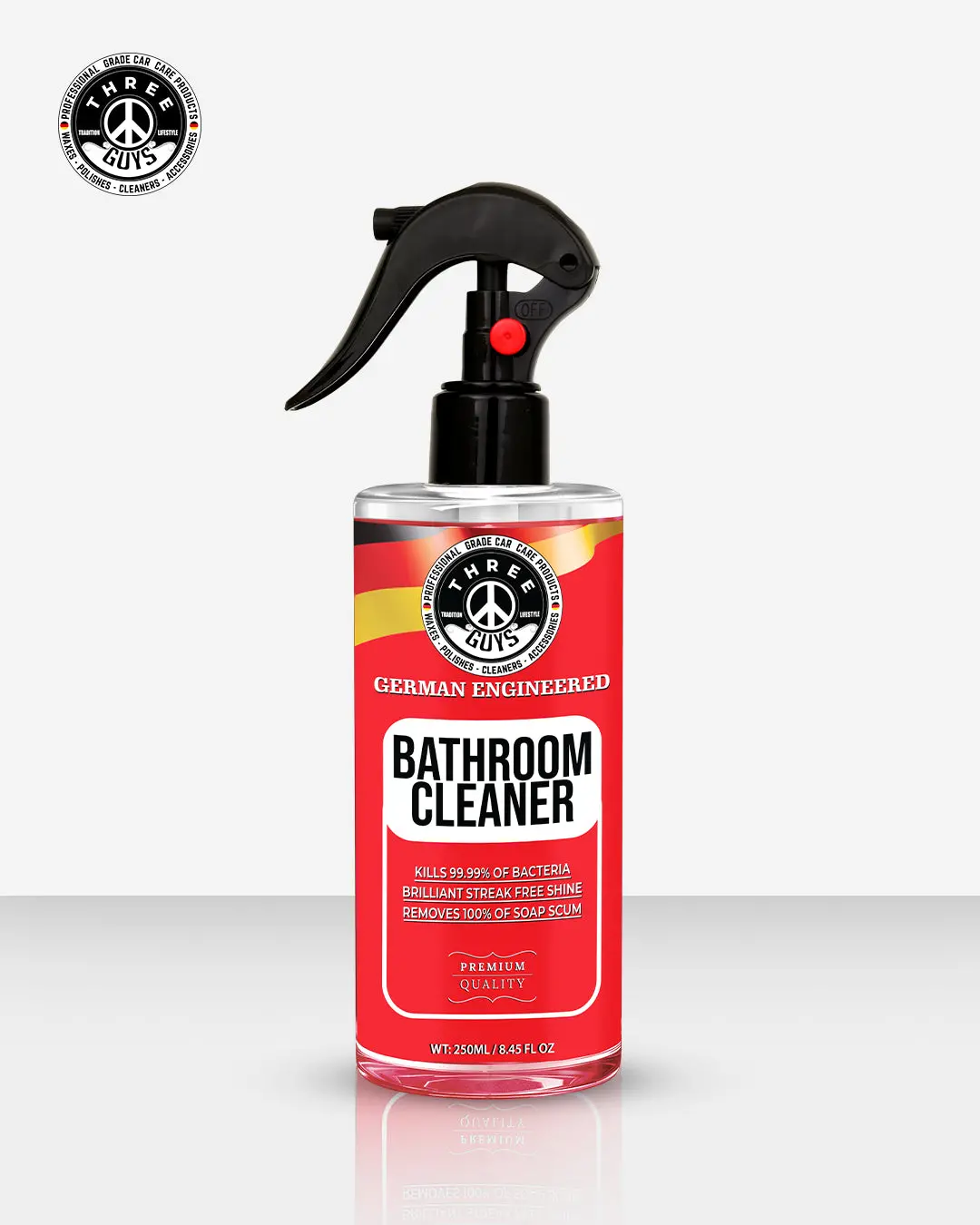 Bathroom Cleaner – Powerful Germ-Killing & Soap Scum Remover | Three Guys - German Engineered 1