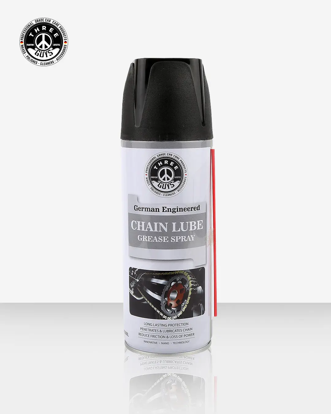 Chain Lube Grease Spray 450Ml – High-Performance Lubricant For Chains, Hinges, Gears & Tools | Anti-Rust | Three Guys – German Engineered 1