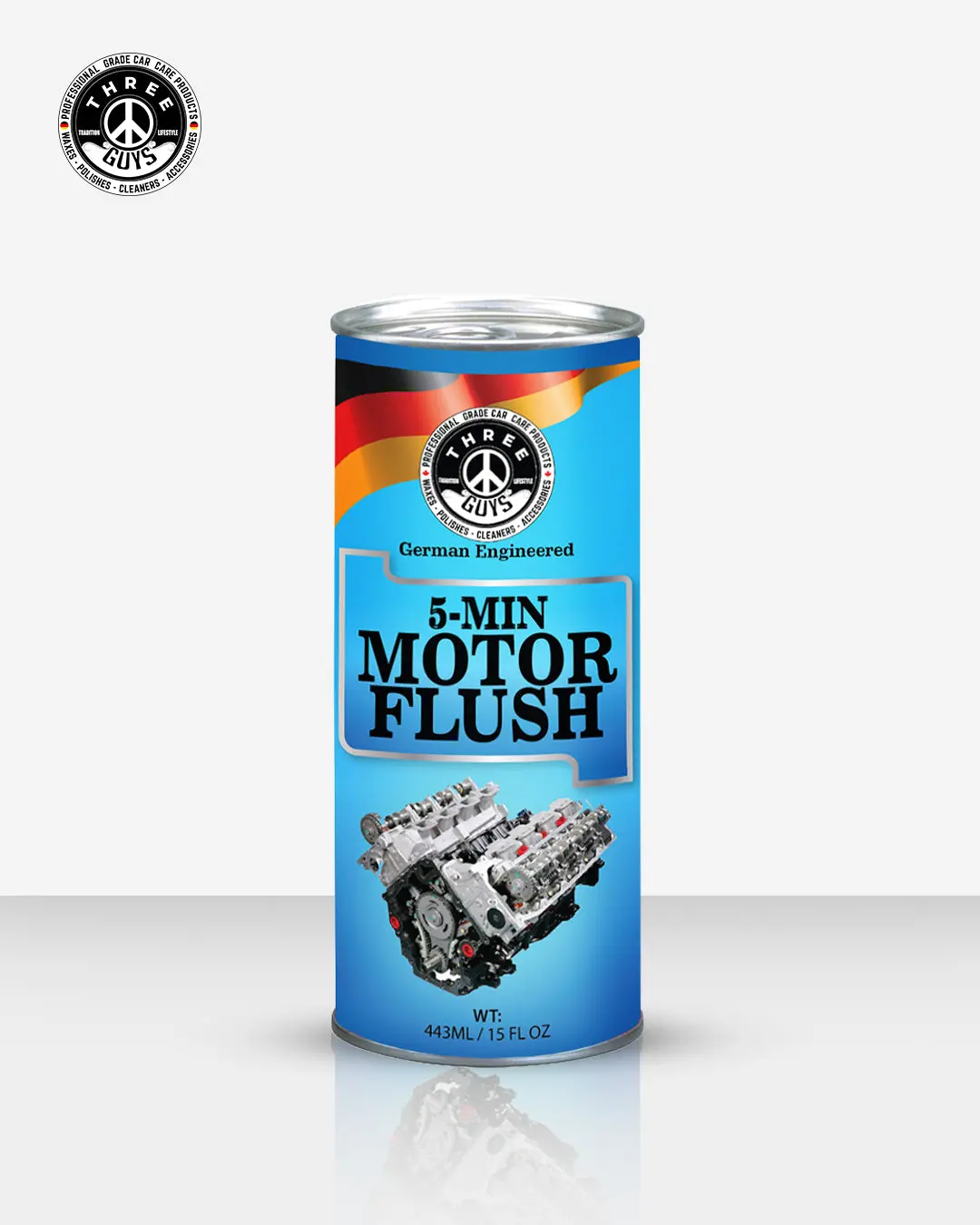 5-Min Motor Flush 443Ml – Engine Flush Cleaner For Oil Change & Sludge Removal | Three Guys - German Engineered 1