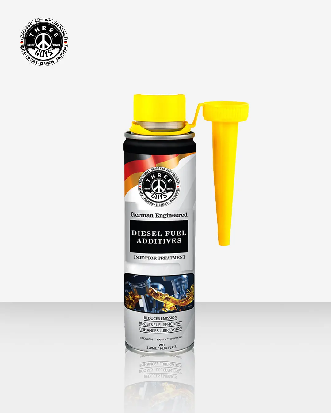 Diesel Fuel Additive | Injector Cleaner & Lubricant | Boosts Fuel Efficiency & Reduces Emissions – 320Ml  – Three Guys – German Engineered 1