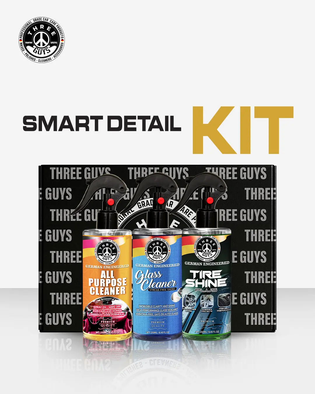Smart Detail Kit | Everyday Car Cleaning Kit By Three Guys 1