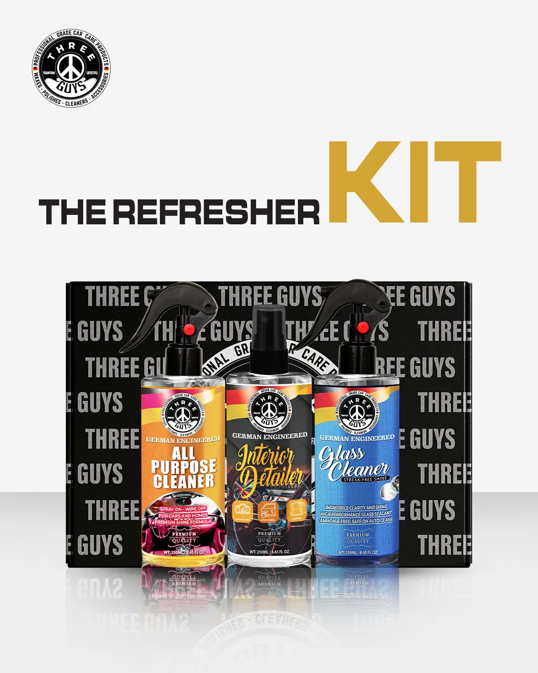 The Refresher Kit | Interior Car Cleaning Kit By Three Guys 1