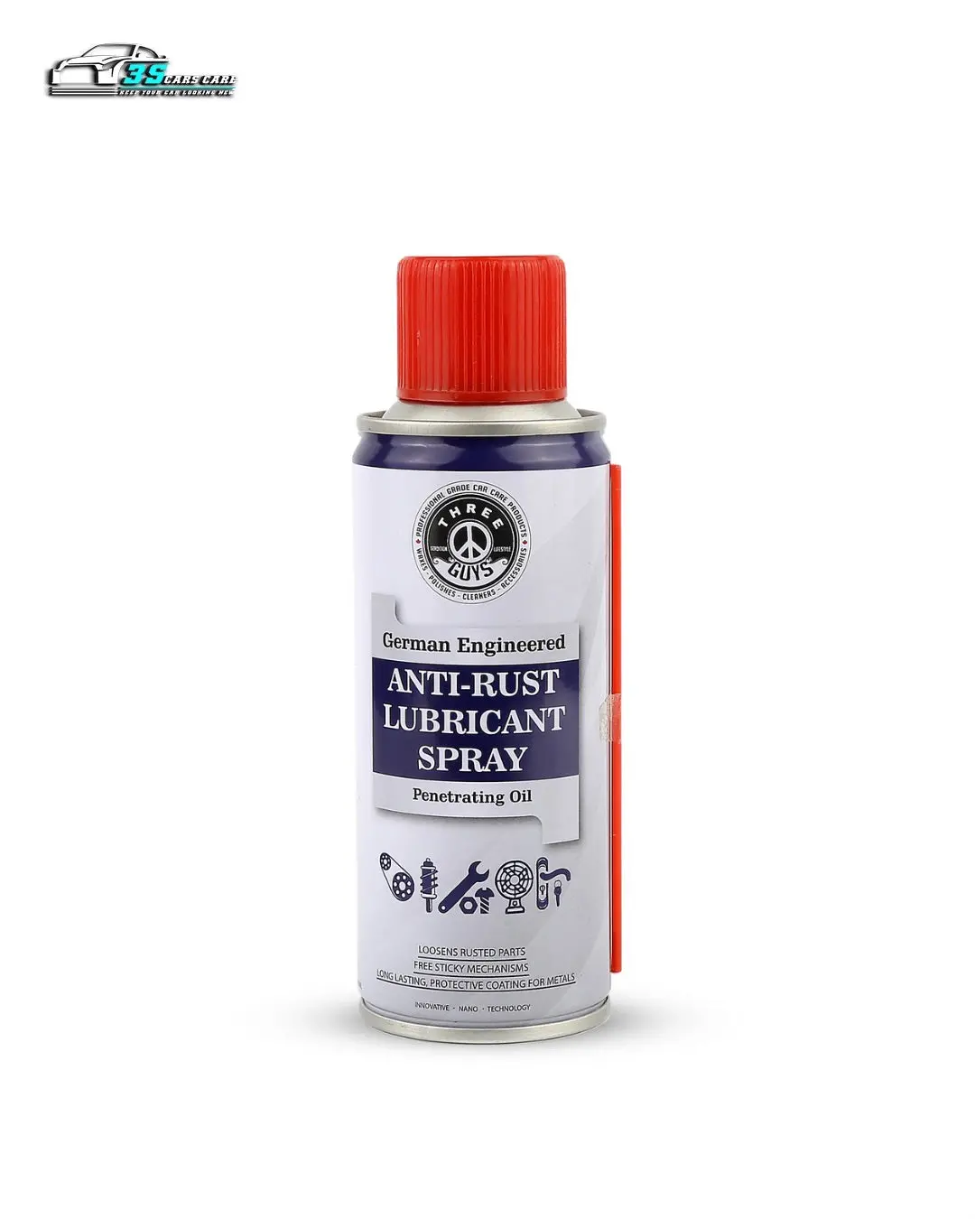 Anti-Rust Lubricant Spray - 200Ml | Penetrating Oil, Rust Remover & Multi-Purpose De-Rust Spray | Three Guys - German Engineered 1
