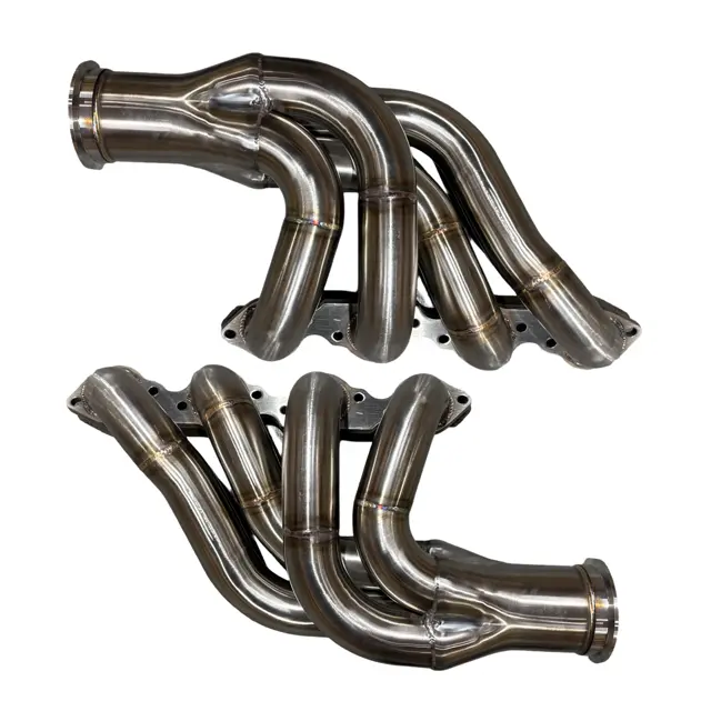 3.5" V Band Turbo Exhaust Headers For Bbc Big Block Chevy 396/427/454/507/572 V8 1