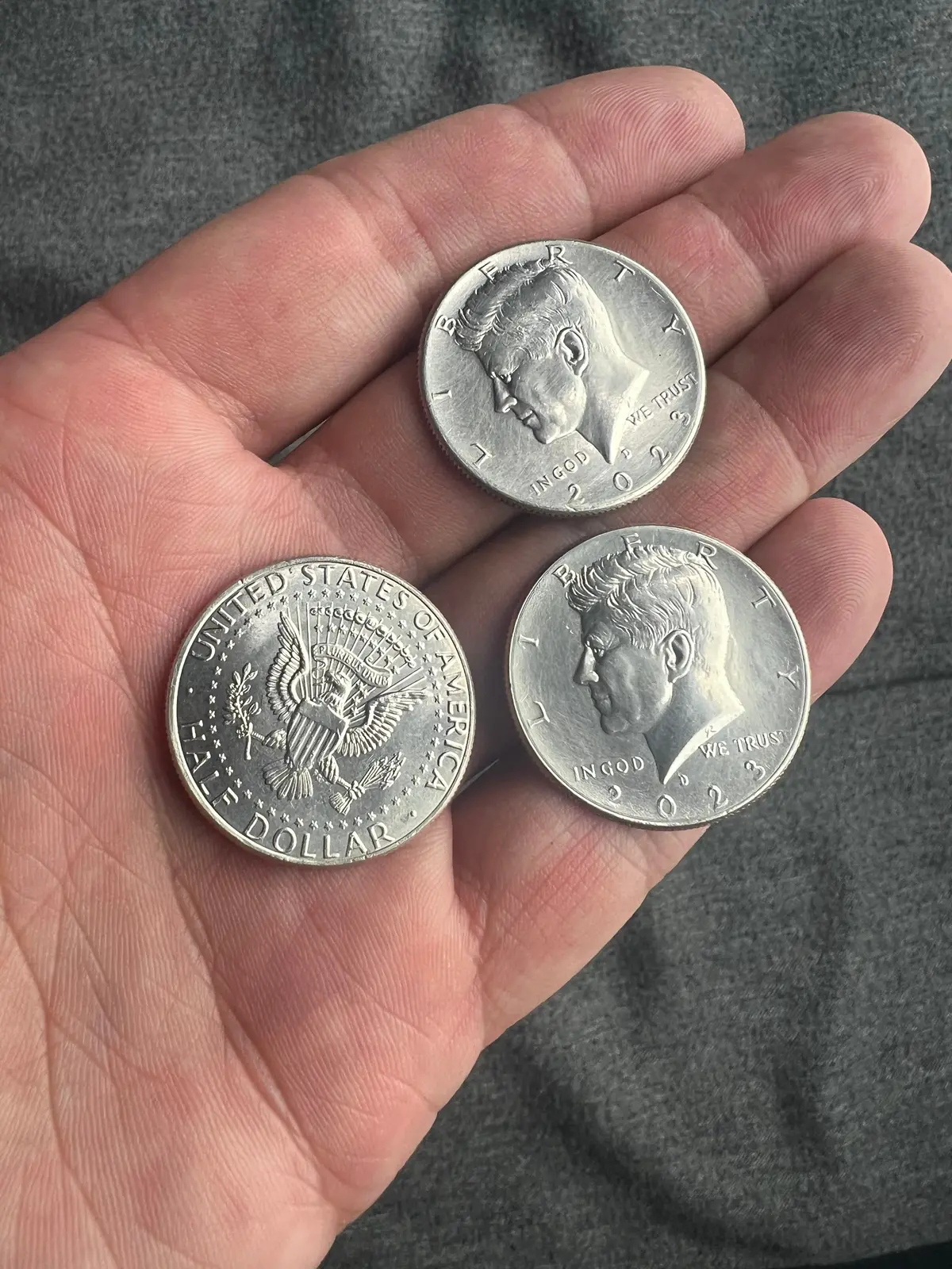 Jfk Dual Position Triple Split Coin Set 1